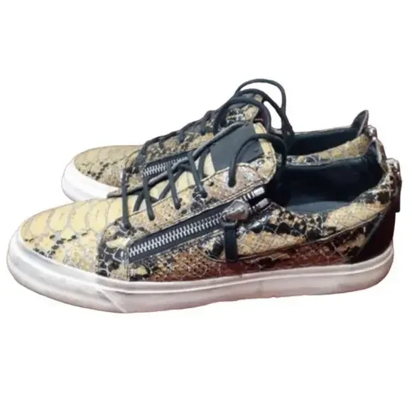 Giuseppe Zanotti London SC Uomo Atlantide Grigio Snakeskin  display picture 3